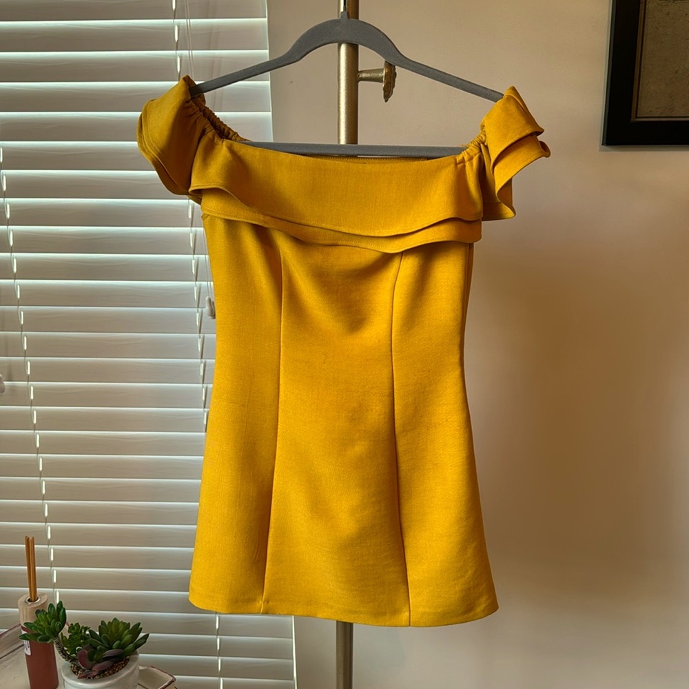 Topshop off the shoulder dress